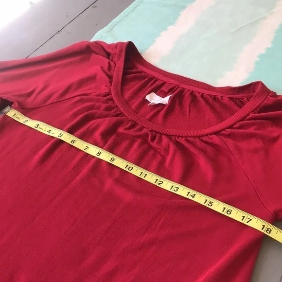 Lou & Grey Knit Shift Dress Long Sleeve Soft Stretch Scoop Neck Size XS - Picture 7 of 8